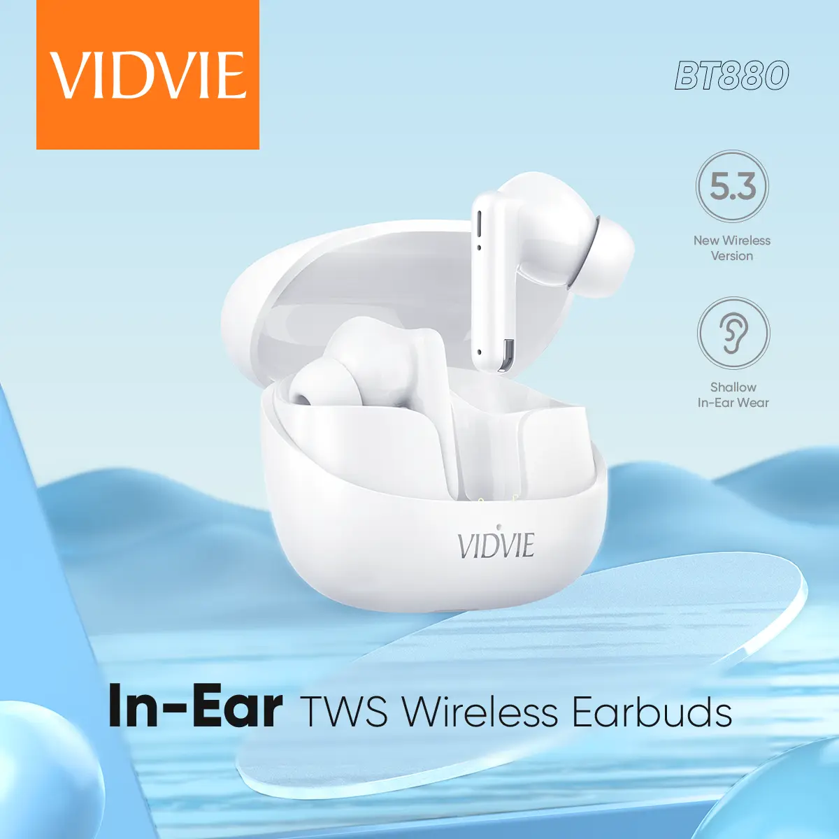 Vidvie In-Ear TWS Wireless Earbuds BT880
