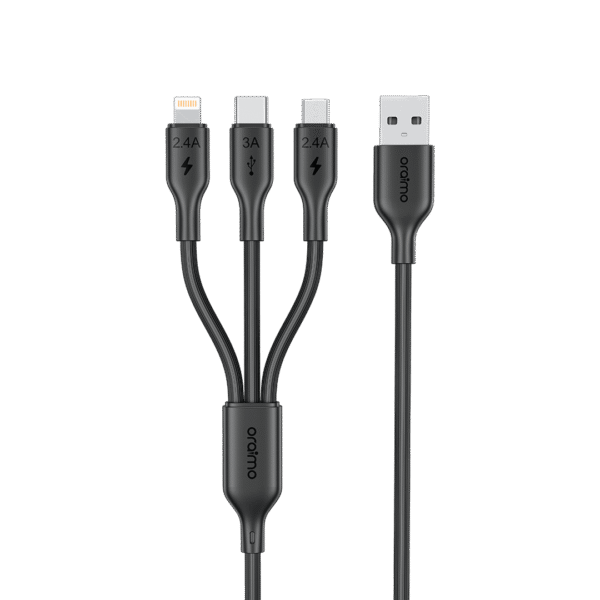 كابل شحن 3×1 oraimo Duraline 4